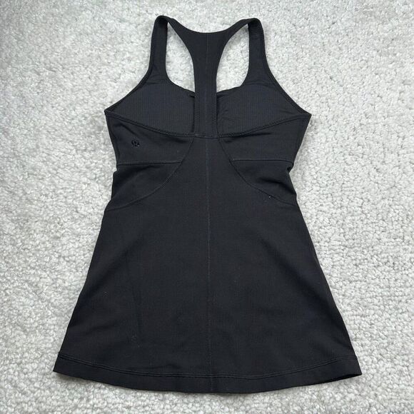 Lululemon Black Scoop Neck T-Back Tank - Picture 5 of 9